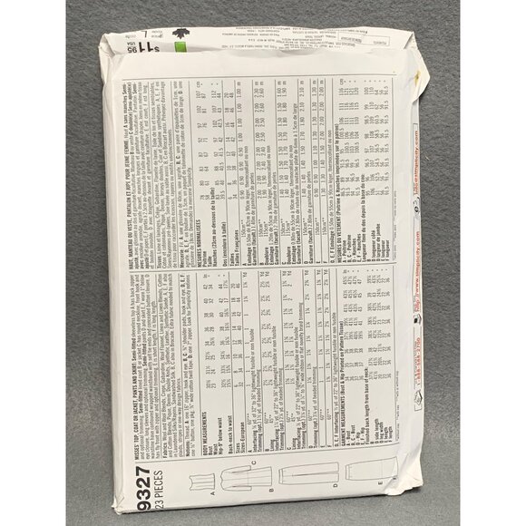 Simplicity 9327 Womens Sewing Pattern Shirt Coat Skirt Pant Size 6-12 uncut - Picture 2 of 2